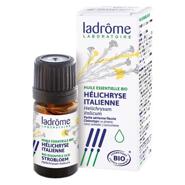 Óleo Essencial de Helichrysum Italiano Orgânico Ladrome 5ml
