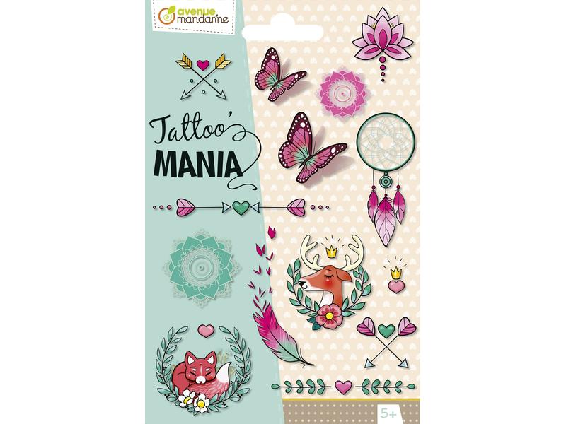 Avenue Mandarine Tattoo Set Tattoo Mania Bohême Tattoos für Kinder
