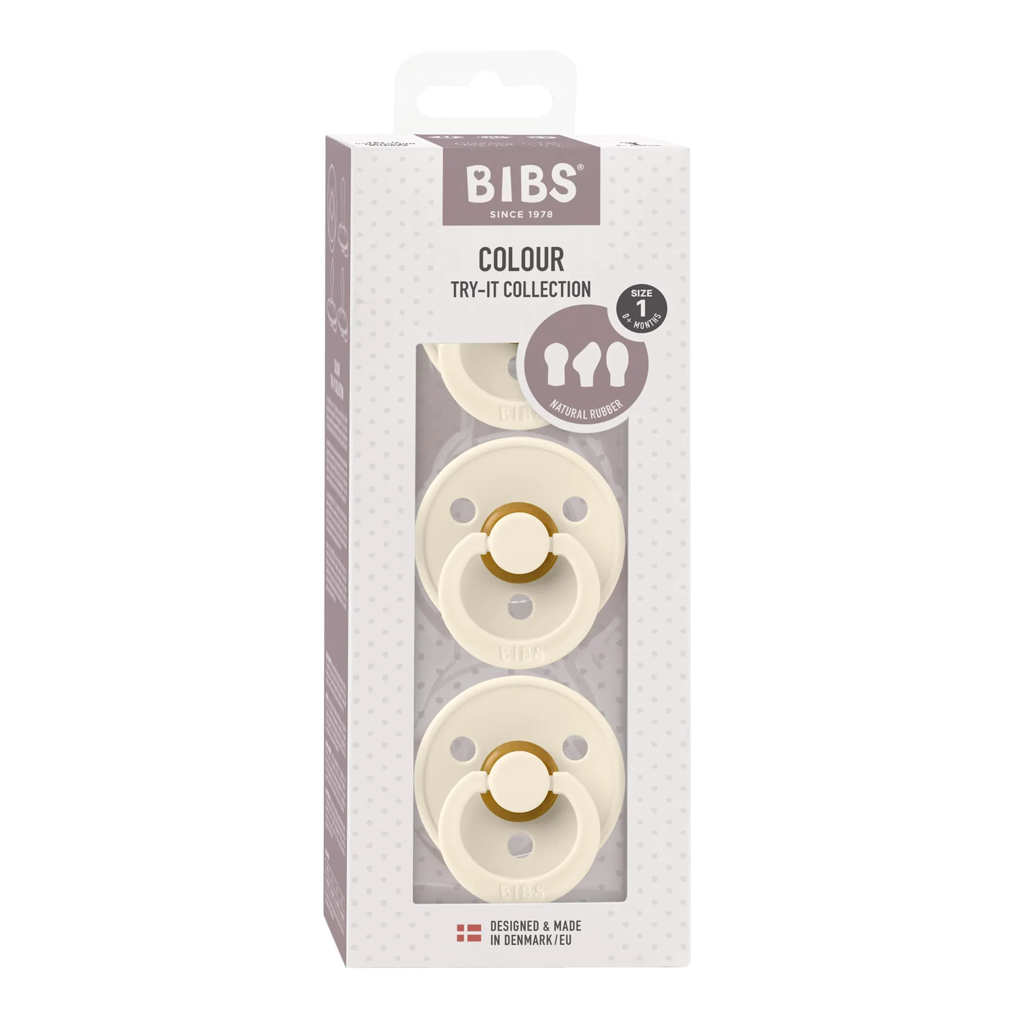 Bibs Ensemble Suces 0-6mois Paquet de 3 Collection Try-it - Ivoire (Grandeur 1)