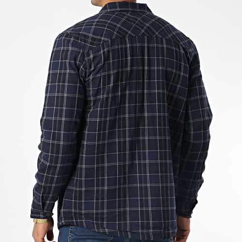 Surchemise A Carreaux Tornio Bleu Marine