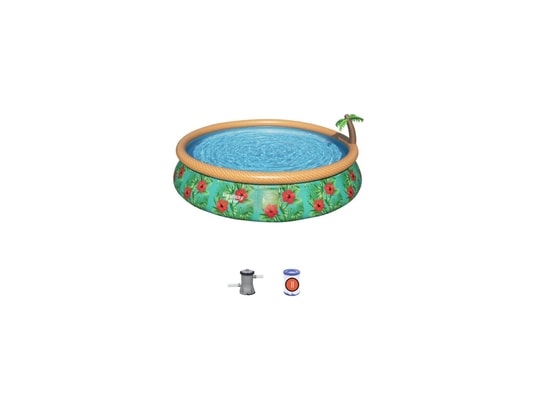 BESTWAY - Piscine enfant Piscine hors sol fast set? Diametre 457 x 84 cm avec filtre...