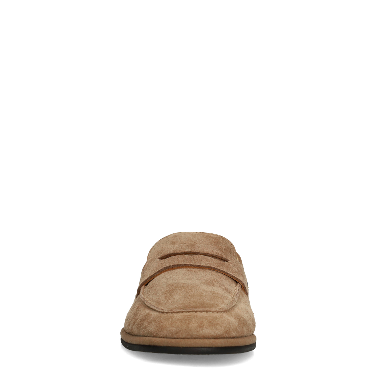 Taupe suède loafers