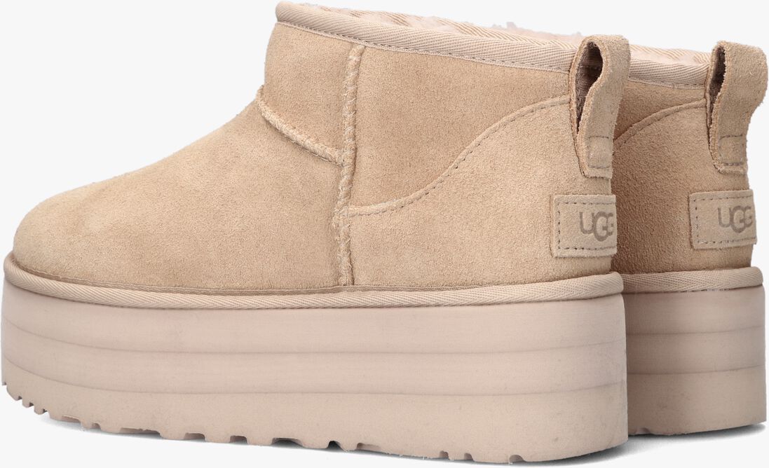 UGG beige ugg vachtlaarzen w classic ultra mini platform