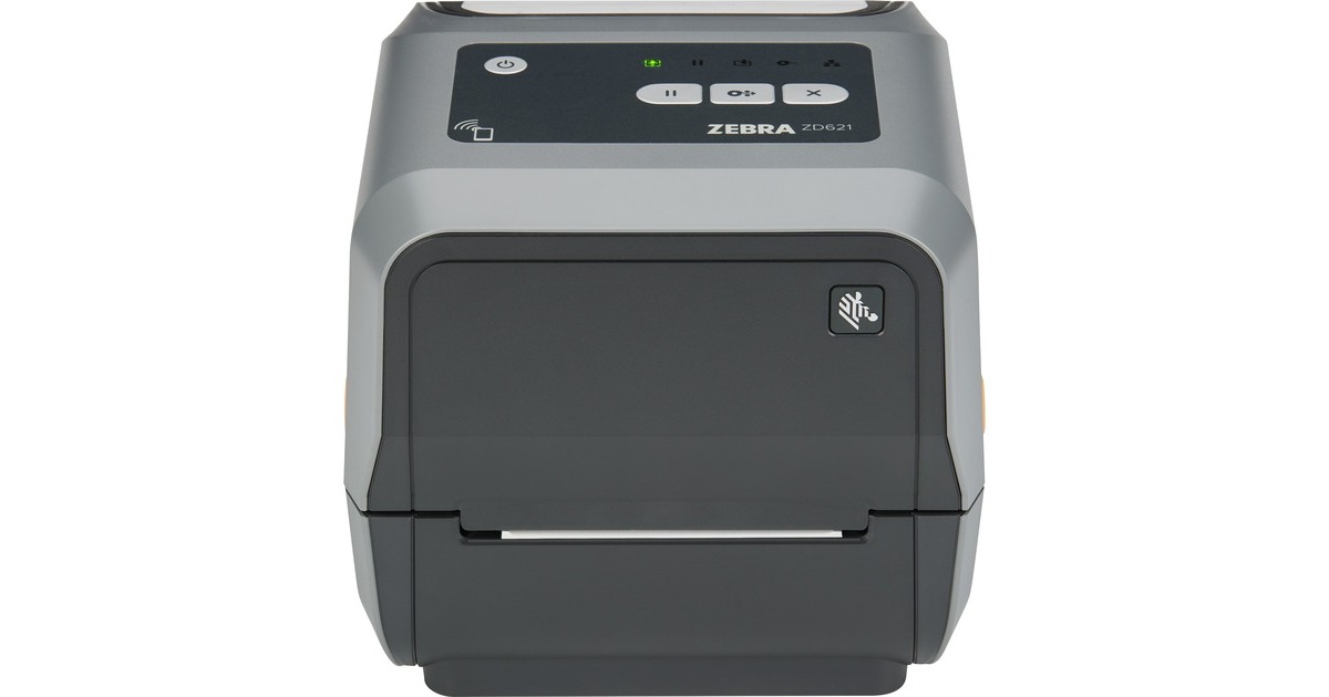 ZebraZD621T labelprinter  (Grijs/antraciet, 203 dpi, USB, USB Host, Ethernet, Serial, BTLE5, Swiss Font, EZPL)