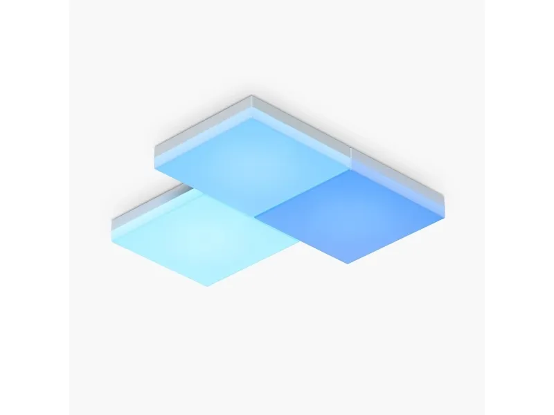 Nanoleaf Skylight Starter Kit - Loftslyspanel - LED - 300 x 300 mm - total: 50 W - RGB/varmt til køligt hvidt lys - 2700-6500 K - kvadrat (pakke med 3)