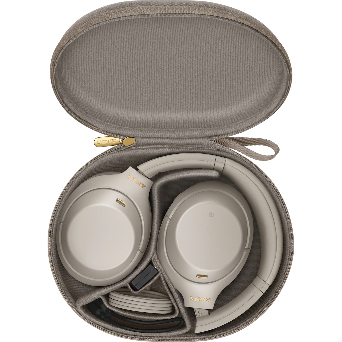 Sony trådløse around-ear hodetelefoner WH-1000XM4 (sølv)