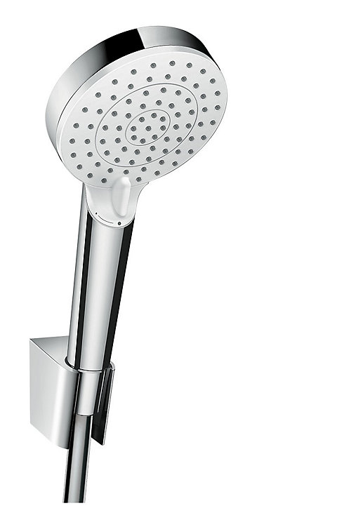 Ensemble douchette 2 jets et flexible chromé Hansgrohe Crometta
