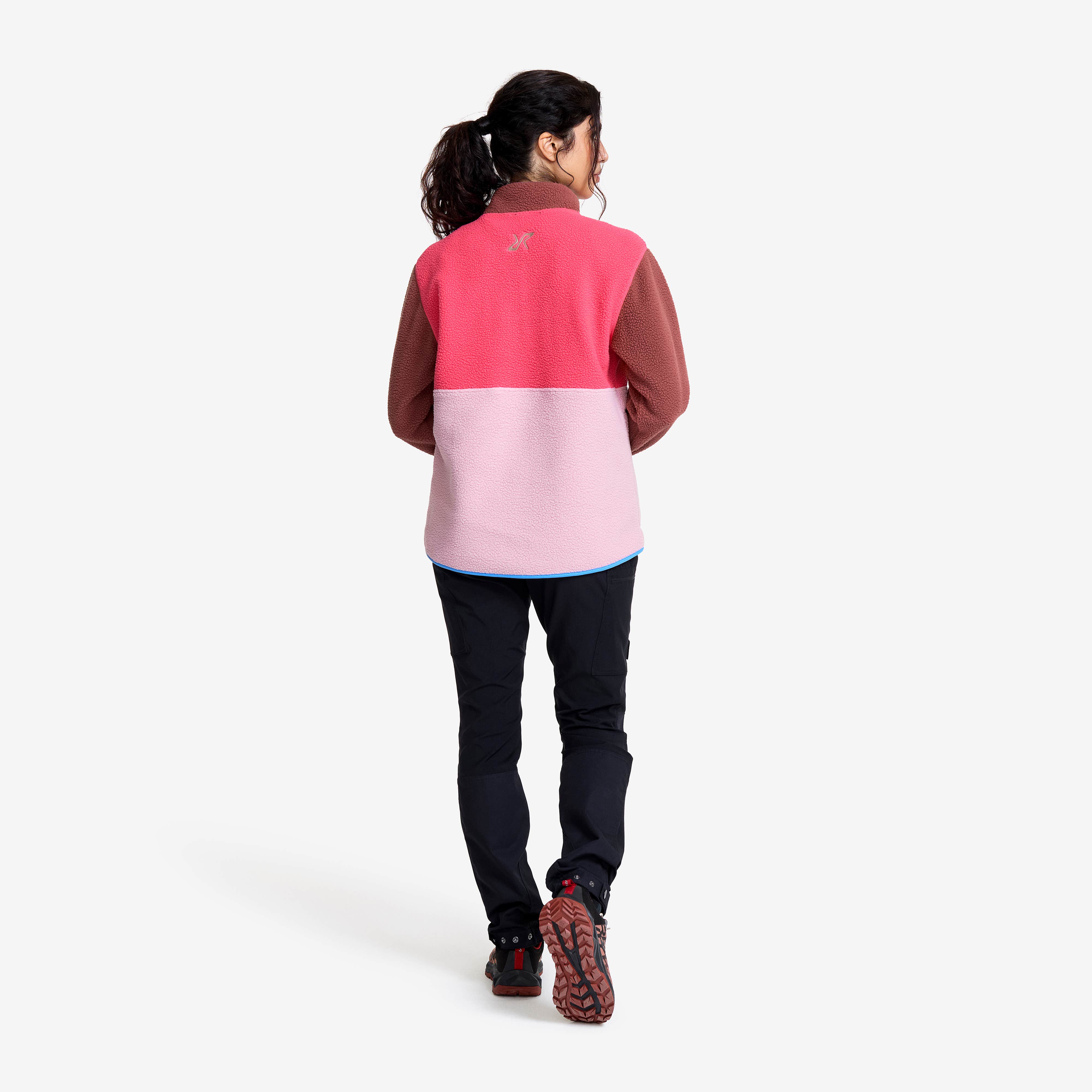 Canyon Half-zip Pile Fleece Dame Apple Butter/Fandango Pink