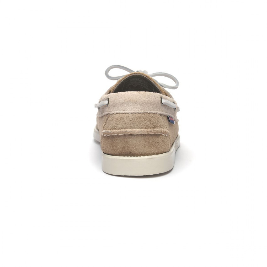 DOCKSIDES PORTLAND JIB Beige-Taupe-Camel-Chaussures bateau pour homme en suede beige Taupe Portland