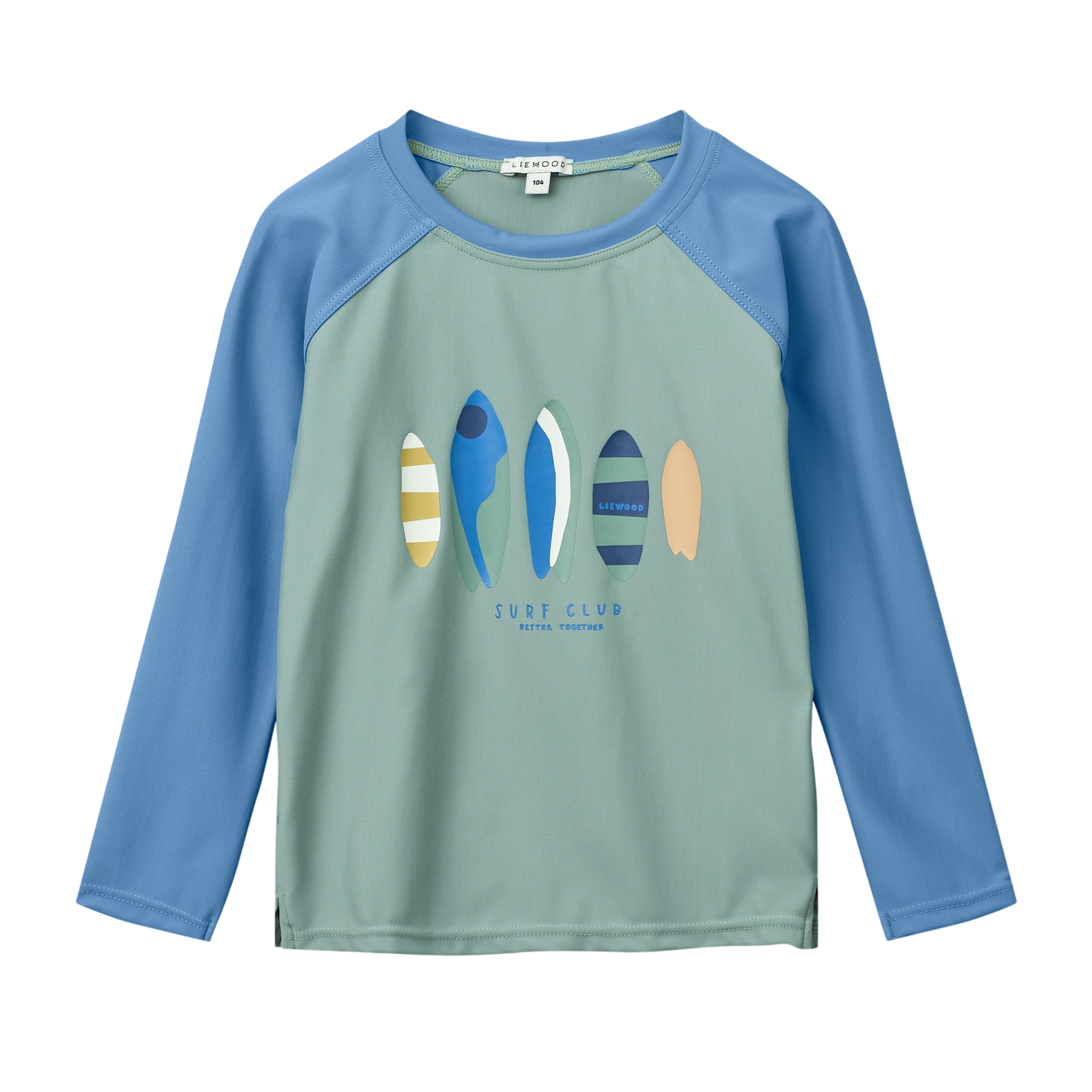 UV-Badeshirt Noah Placement Tee Boards Light peppermint