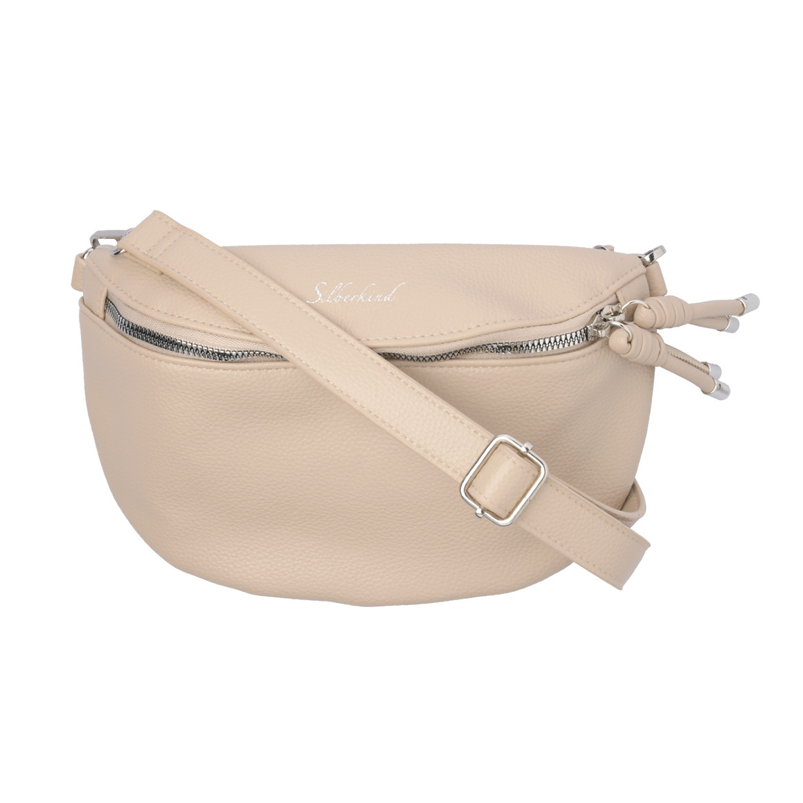 Gina Benotti Damen Hip-Bag aus Lederimitat beige
