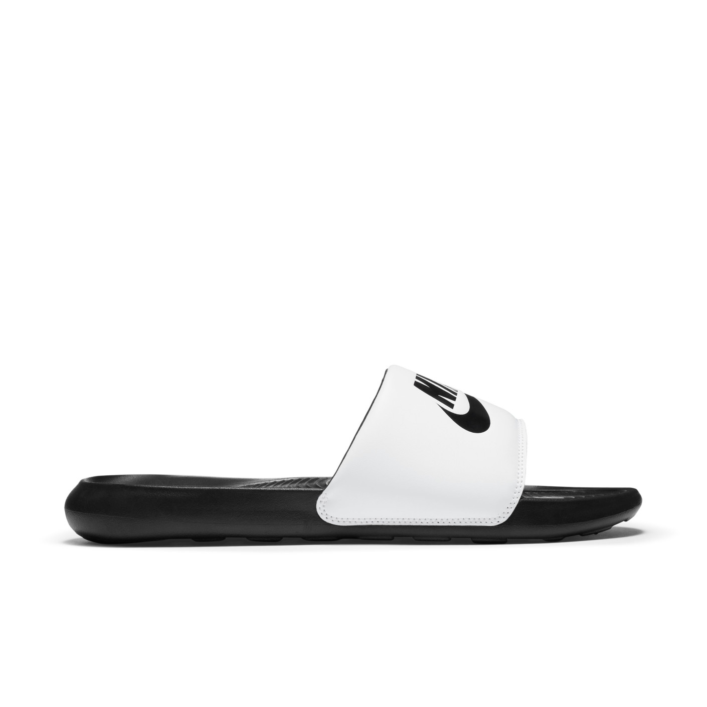 Nike Victori One Slippers Zwart Wit Zwart