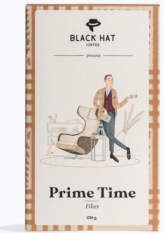 Black Hat Coffee - Prime Time Filter - Gemalen Koffie - 250g