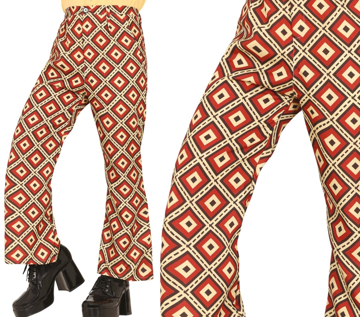 Disco 70S Broek Gekleurd Dames