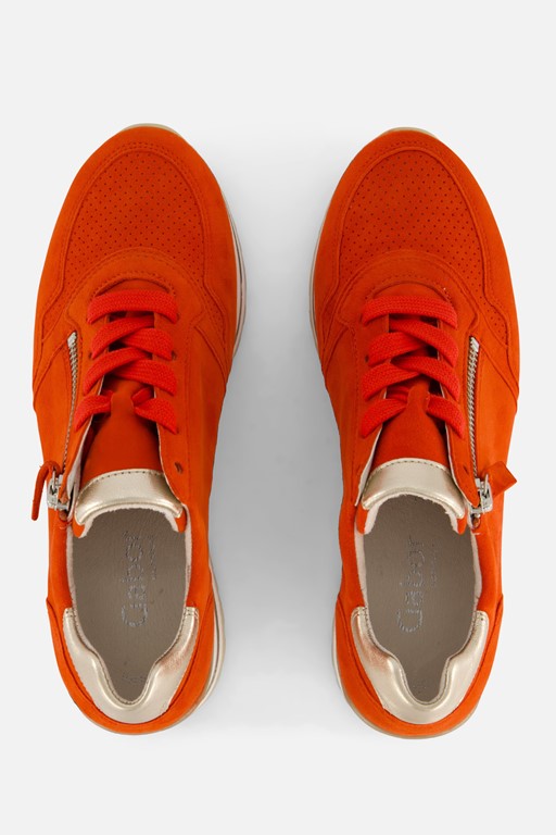 Gabor Sneakers oranje Suede