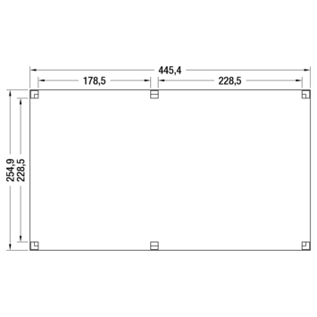 Overkapping Douglas 445x255cm