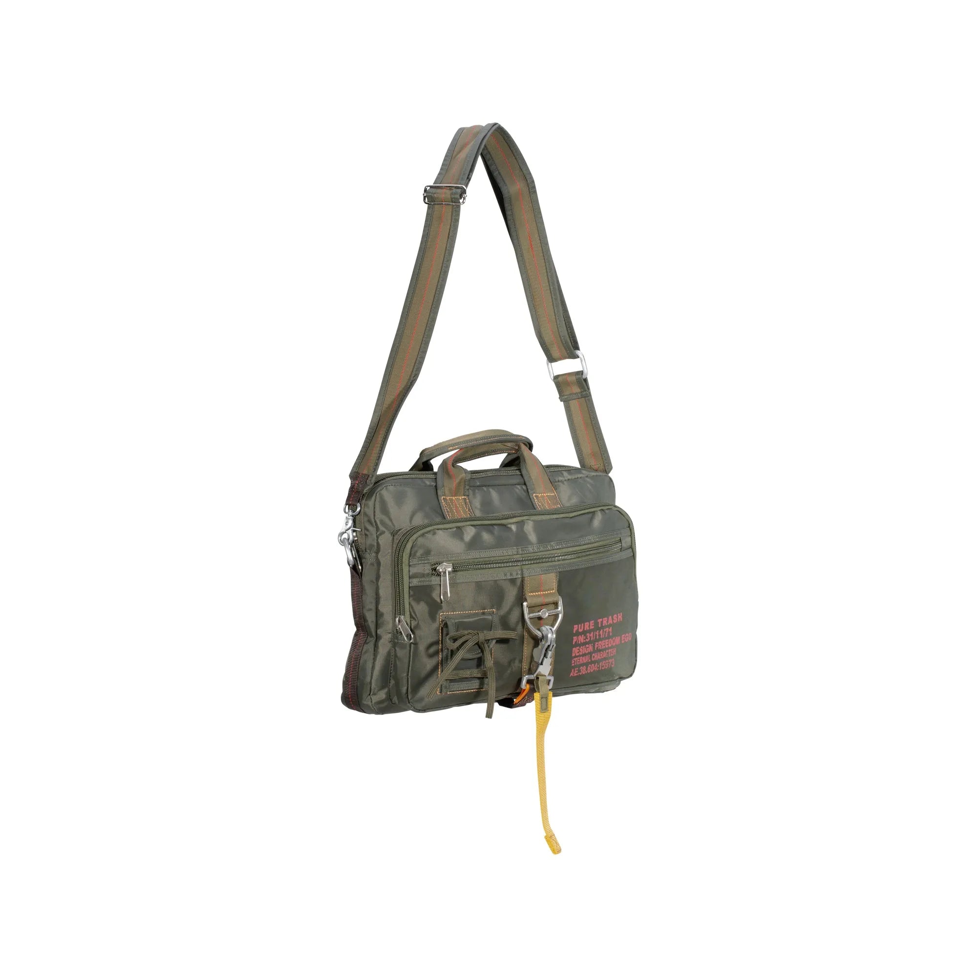 Pure Trash -  Handtasche Karabiner groß Pure Trash oliv