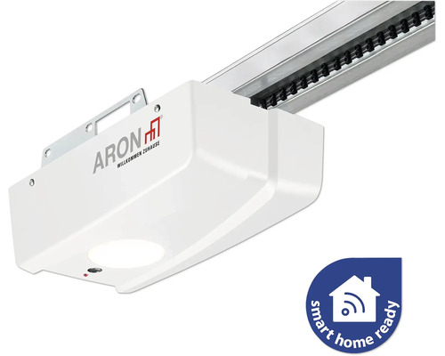 ARON Classic Garagedeur Sectionaaldeur L-profiel Planar RAL 9007 grijs aluminium 2500x2125 mm incl. garagedeuropener, 2-knops afstandsbediening