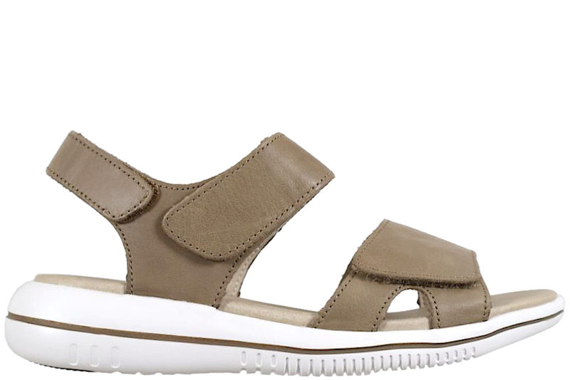 GREEN COMFORT LEAF OLIVEN FARVET SANDAL.