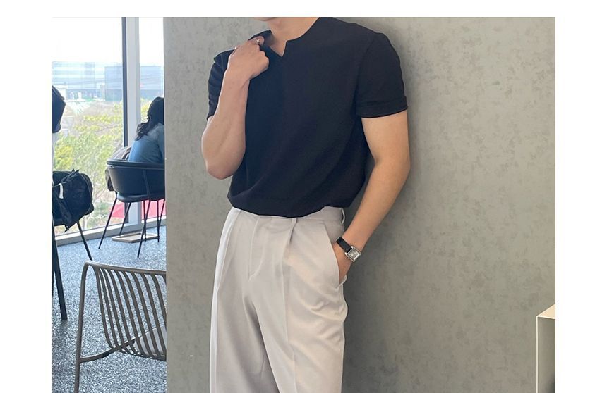 Okwano - Wijde broek met hoge taille
