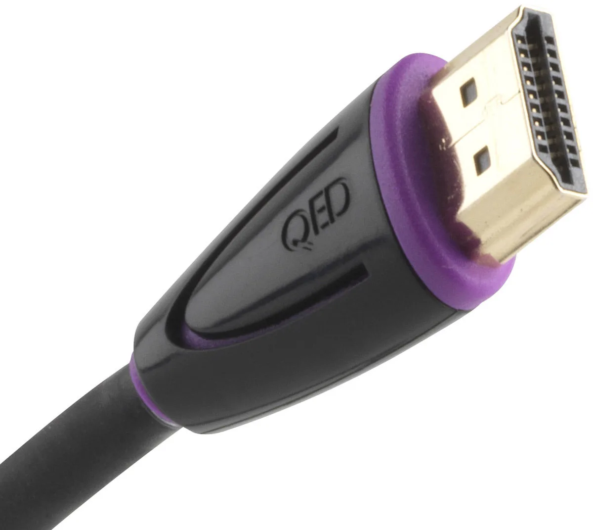 QED Profile eFlex HDMI Noir (1 m) Câbles HDMI
