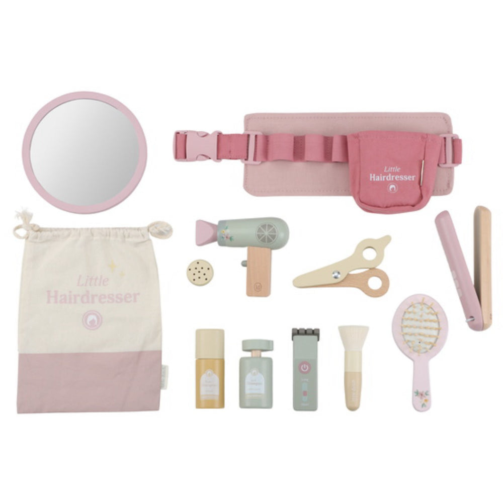 Køb Little Dutch Pink Wooden Frisør Sæt