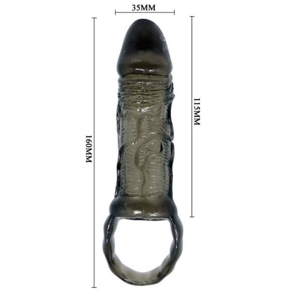Baile - Penisforlengelsesskjede med stropp for testikler 11,5 cm