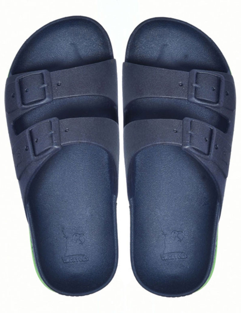 CACATOES SANDALES HOMME BRASILIA NAVY GREEN FLUO