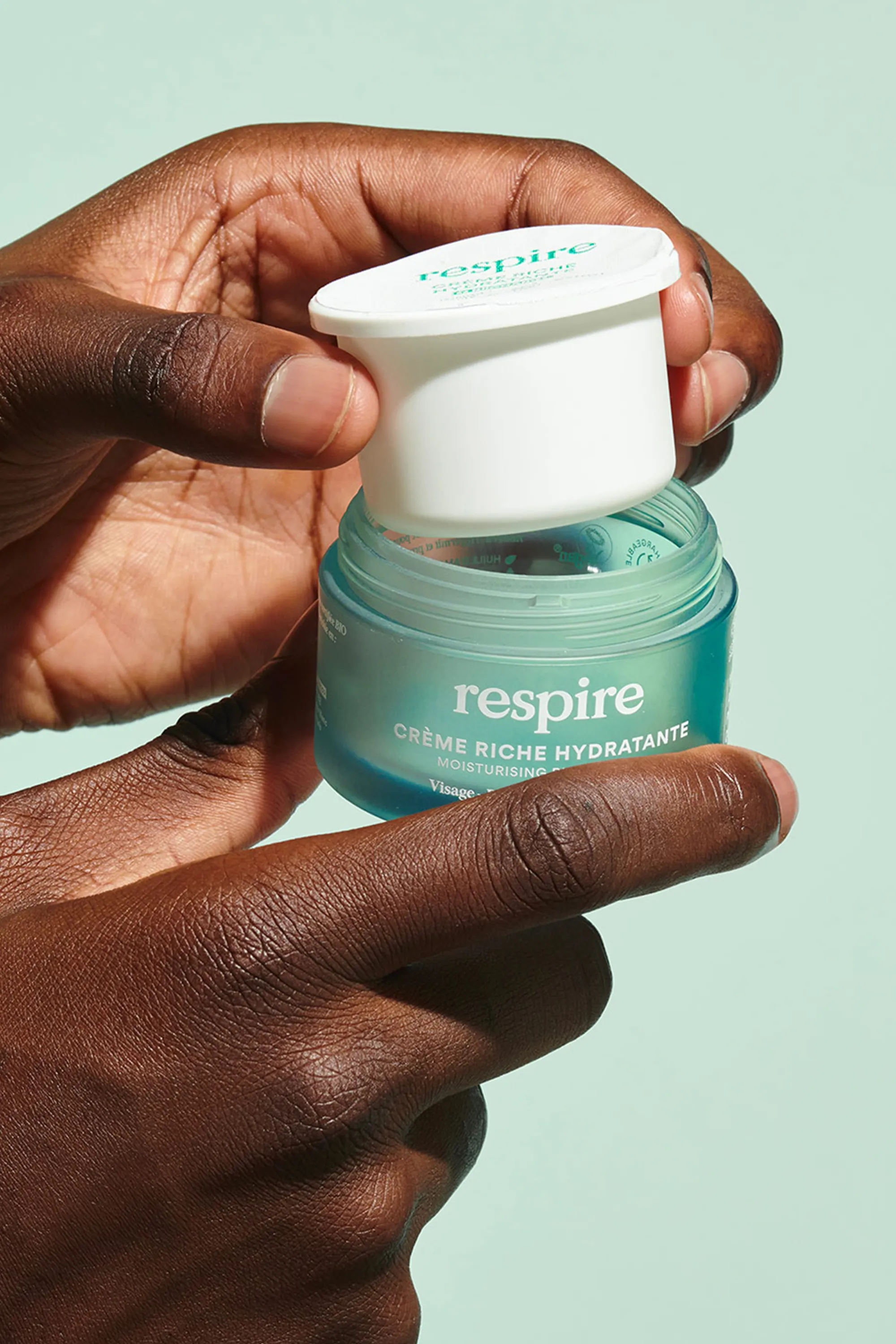 Respire Crème visage hydratante riche rechargeable-50 ml