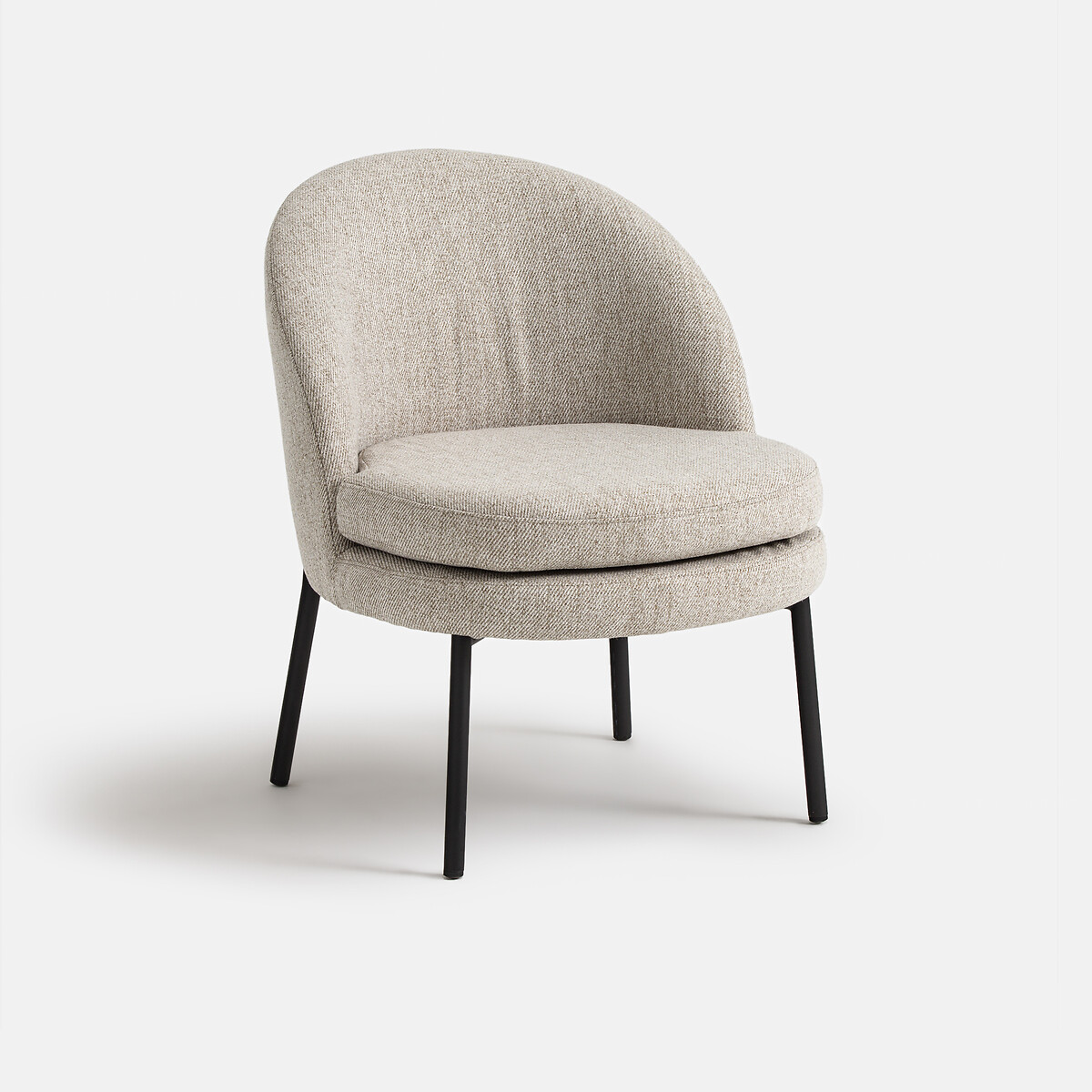LA REDOUTE INTERIEURS<br>Poltrona, tecido misto, Nordie
