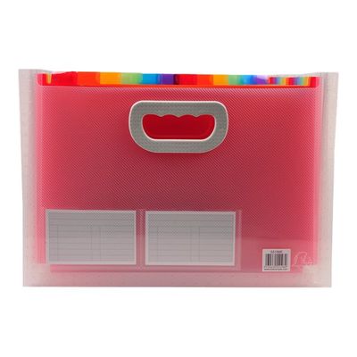 Exacompta Crystal - Trieur à soufflet 24 comp - A4 - à onglets - cristal