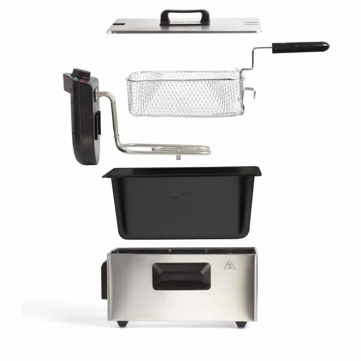Friac F501IX Familie friteuse met filterdeksel