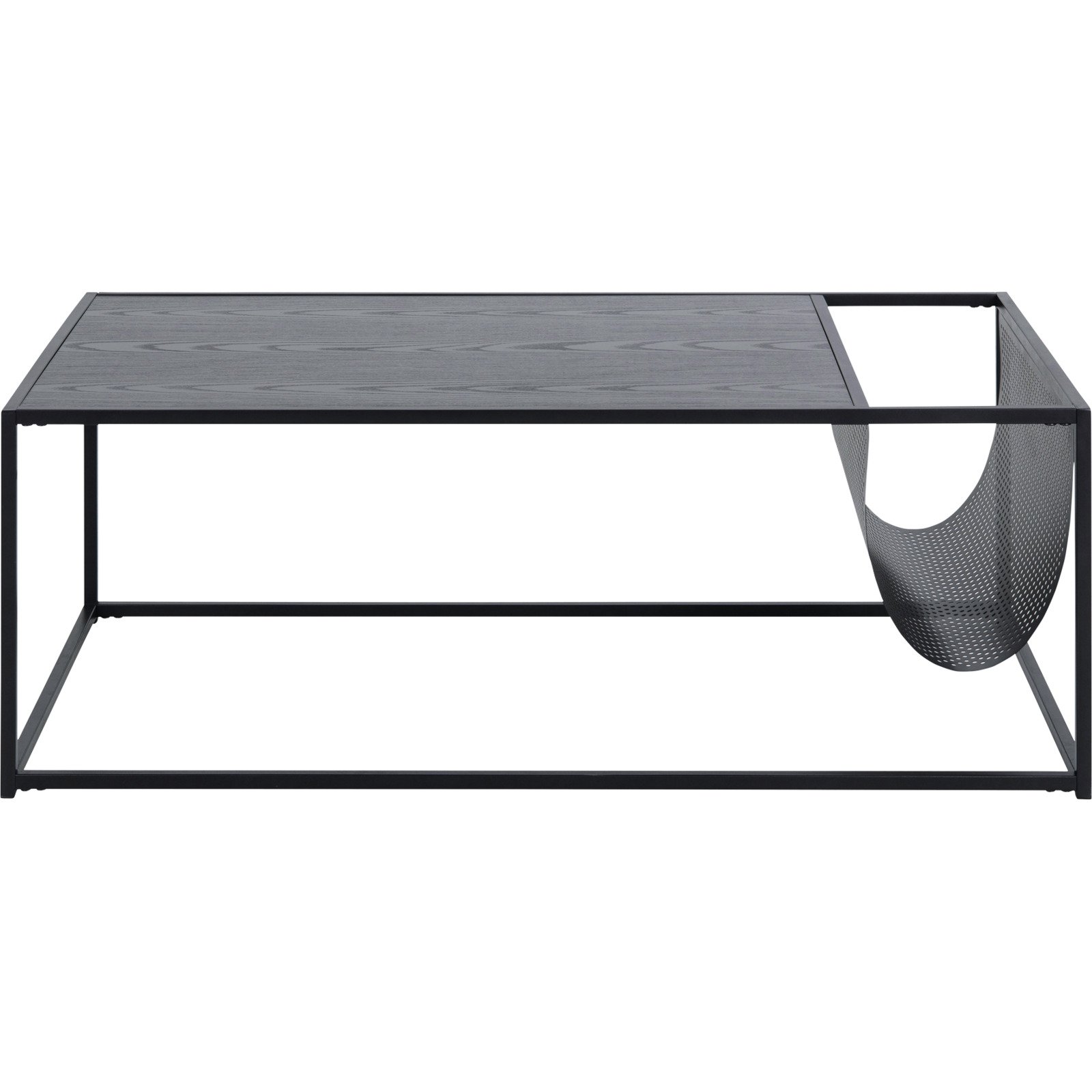 Salontisch Wade Magazinhalter Dekor schwarz 110 x 40 x 60 cm