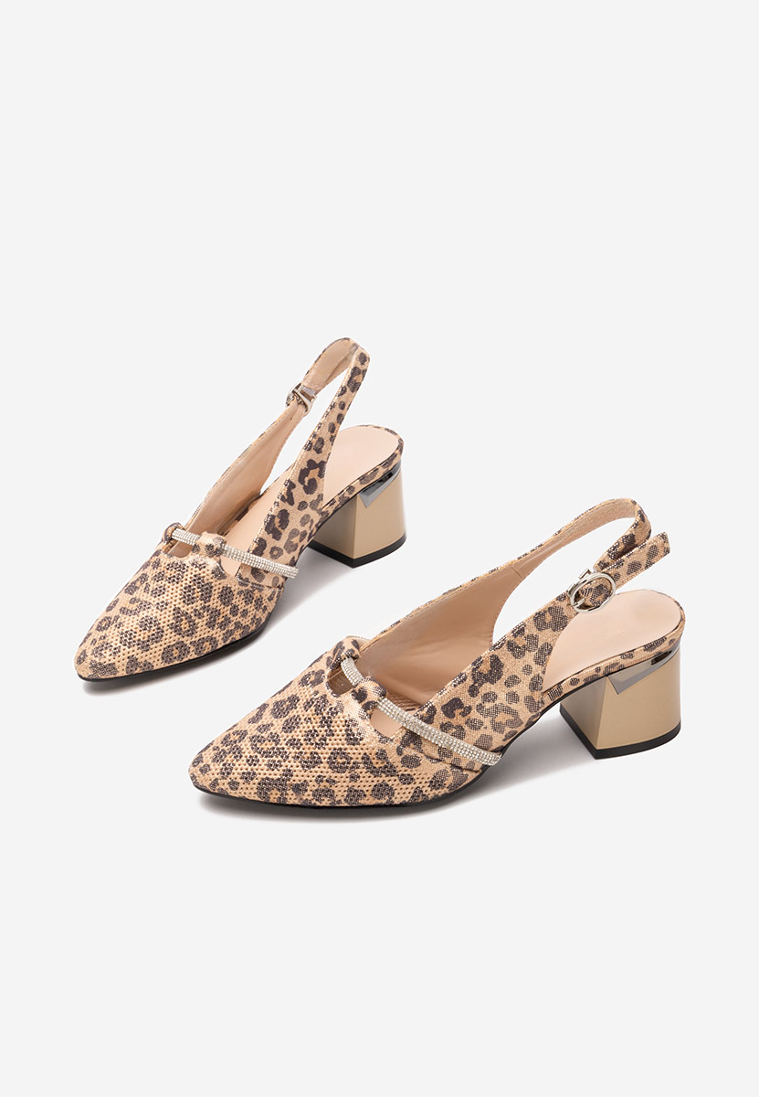 Chaussures slingback leopard Radiancia