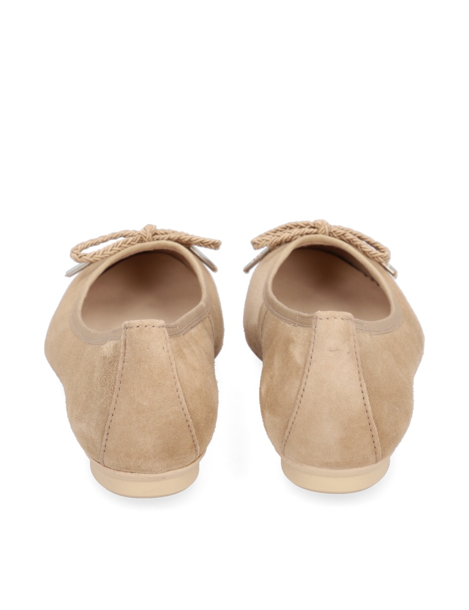 Veloursleder Ballerina