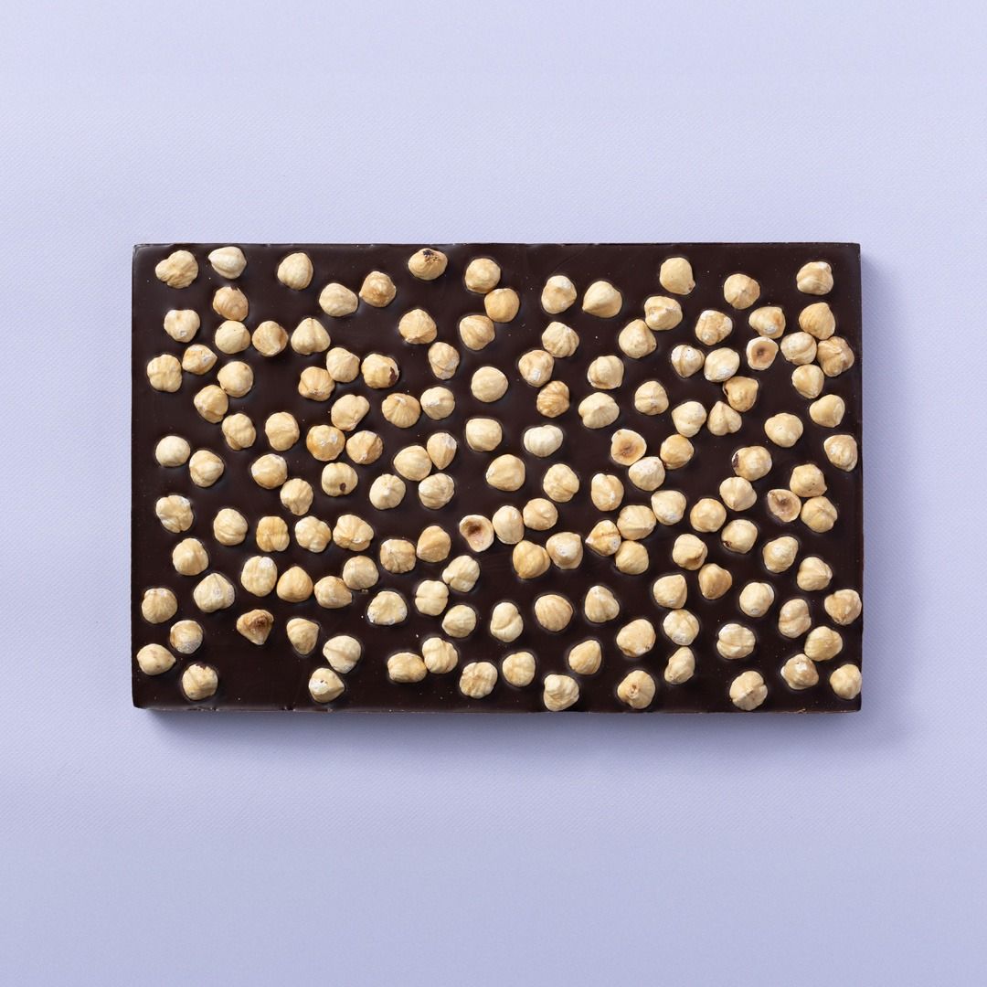 Chocolade hazelnoot plaat puur