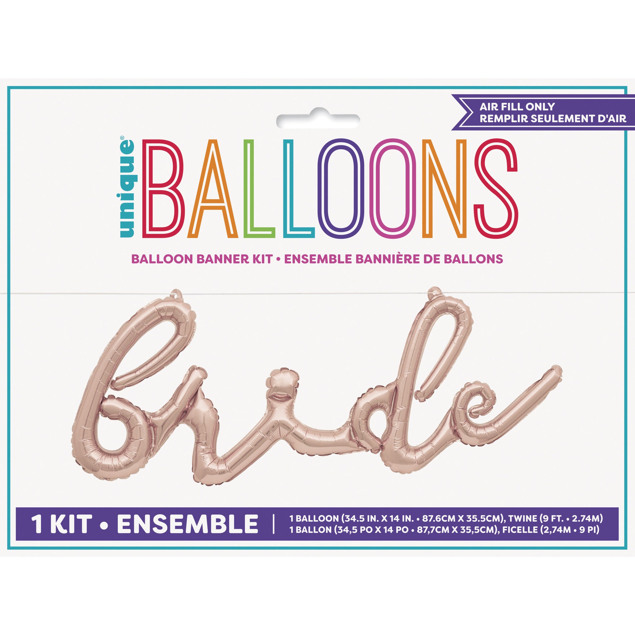 Bruiloft Ballon Rose Goud Folie 3m