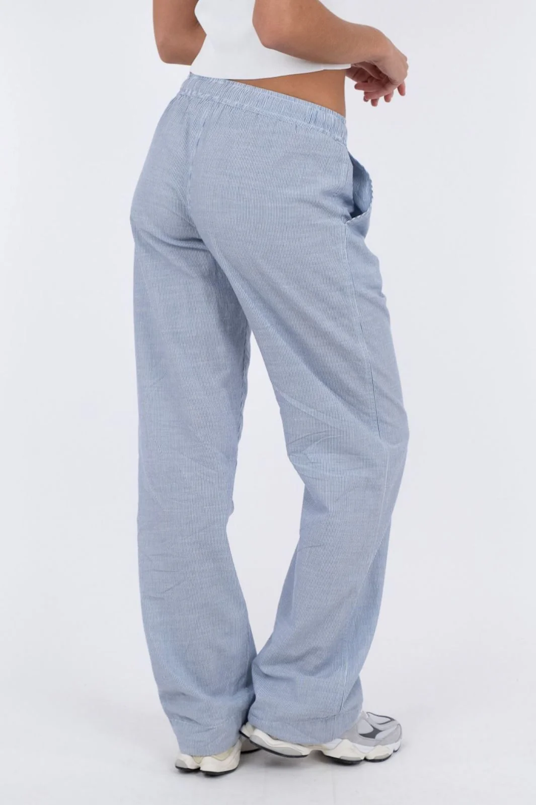Neo Noir Sonar Mini Stripe Pants blue