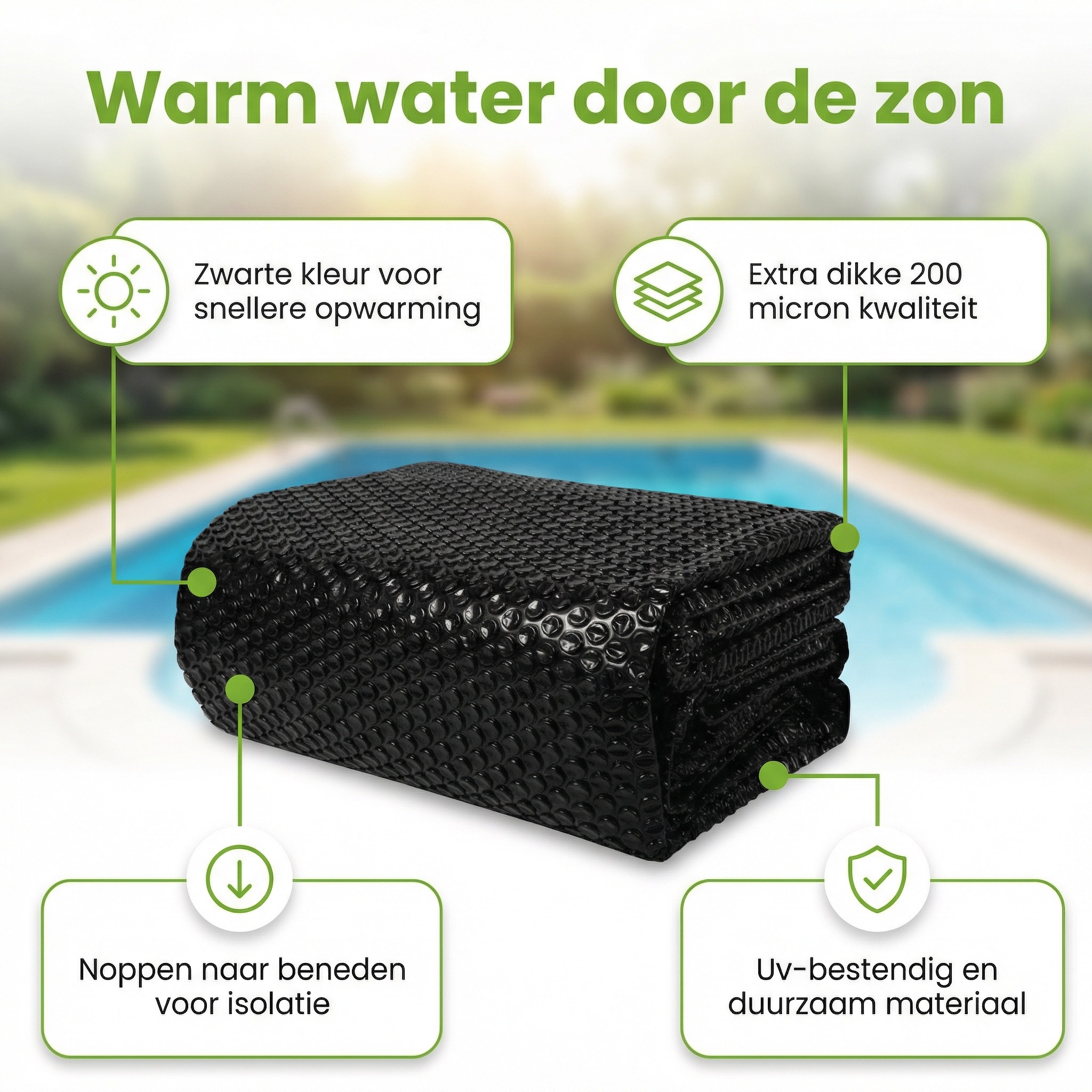 Comfortpool Pro ø366 cm afdekzeil - Black