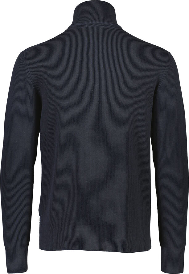Lindbergh Half zip rib knit Navy