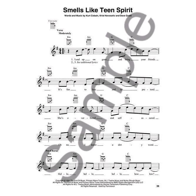 Hal Leonard - Nirvana for Ukulele