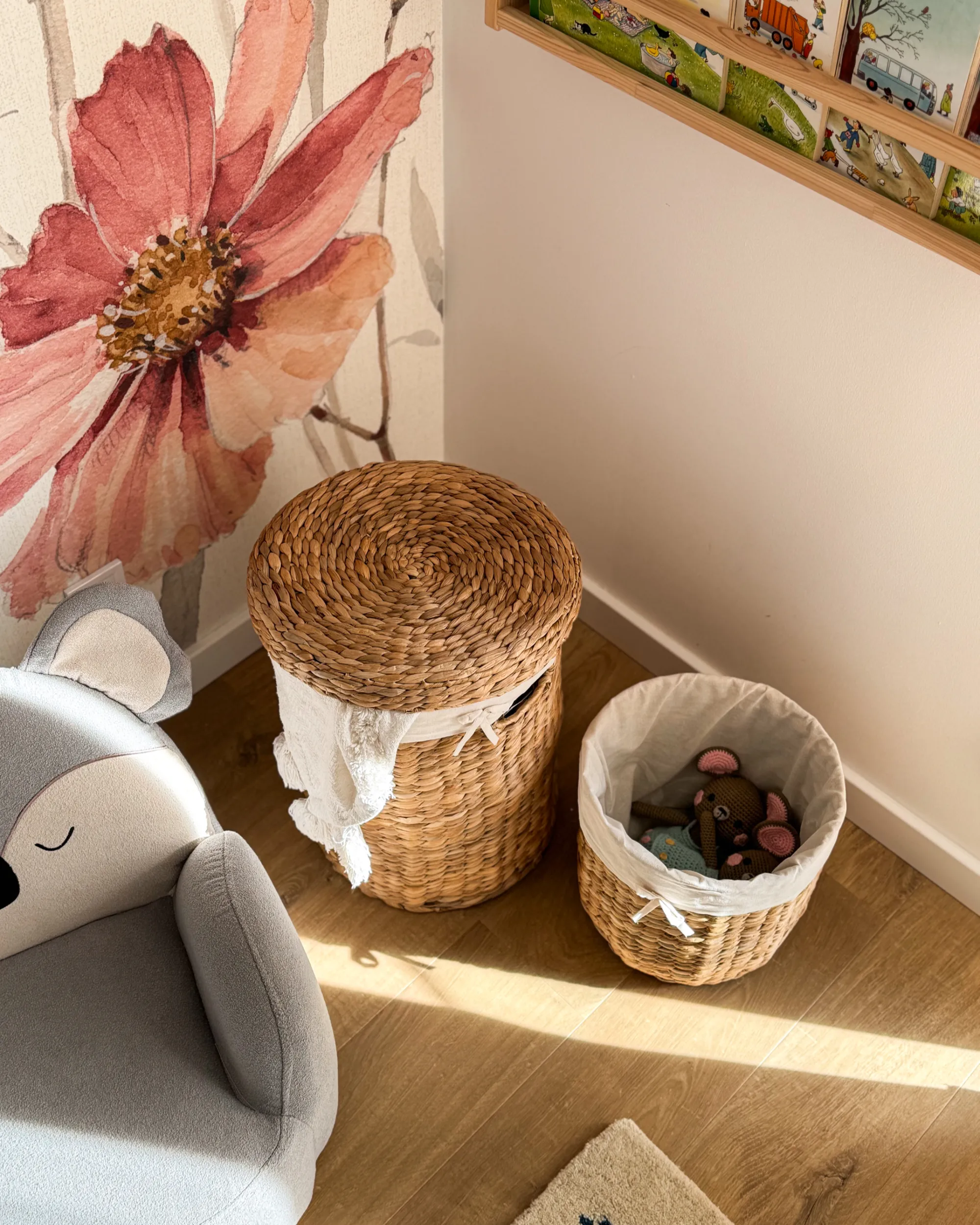 Set van 2 manden DANANG Wicker Natuurlijk 31/61 L
