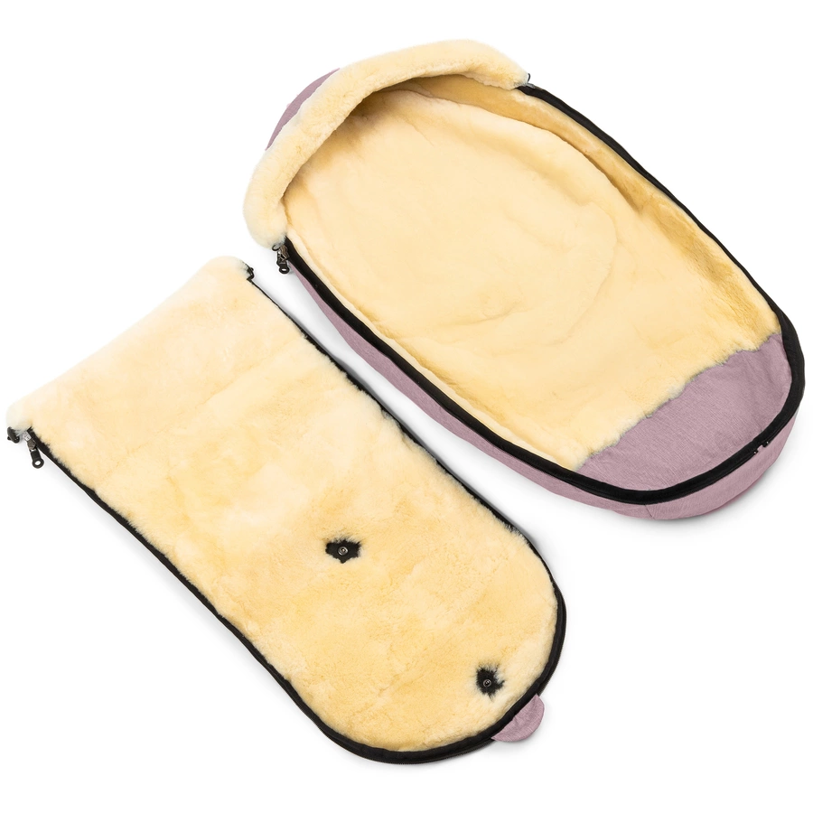 Werner Christ Baby Lammfellfußsack LADIS rose
