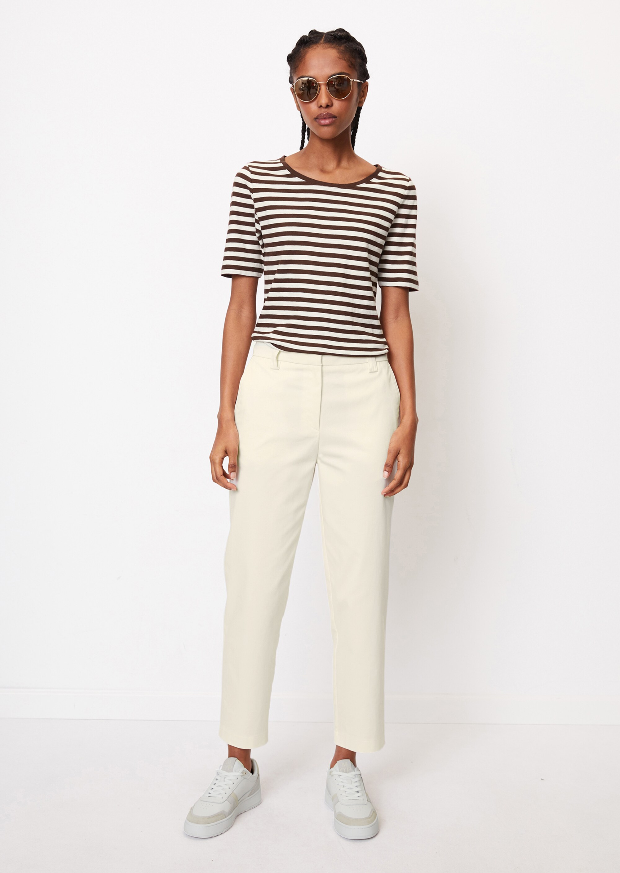 Gestreiftes T-Shirt regular aus Organic Cotton-Jersey