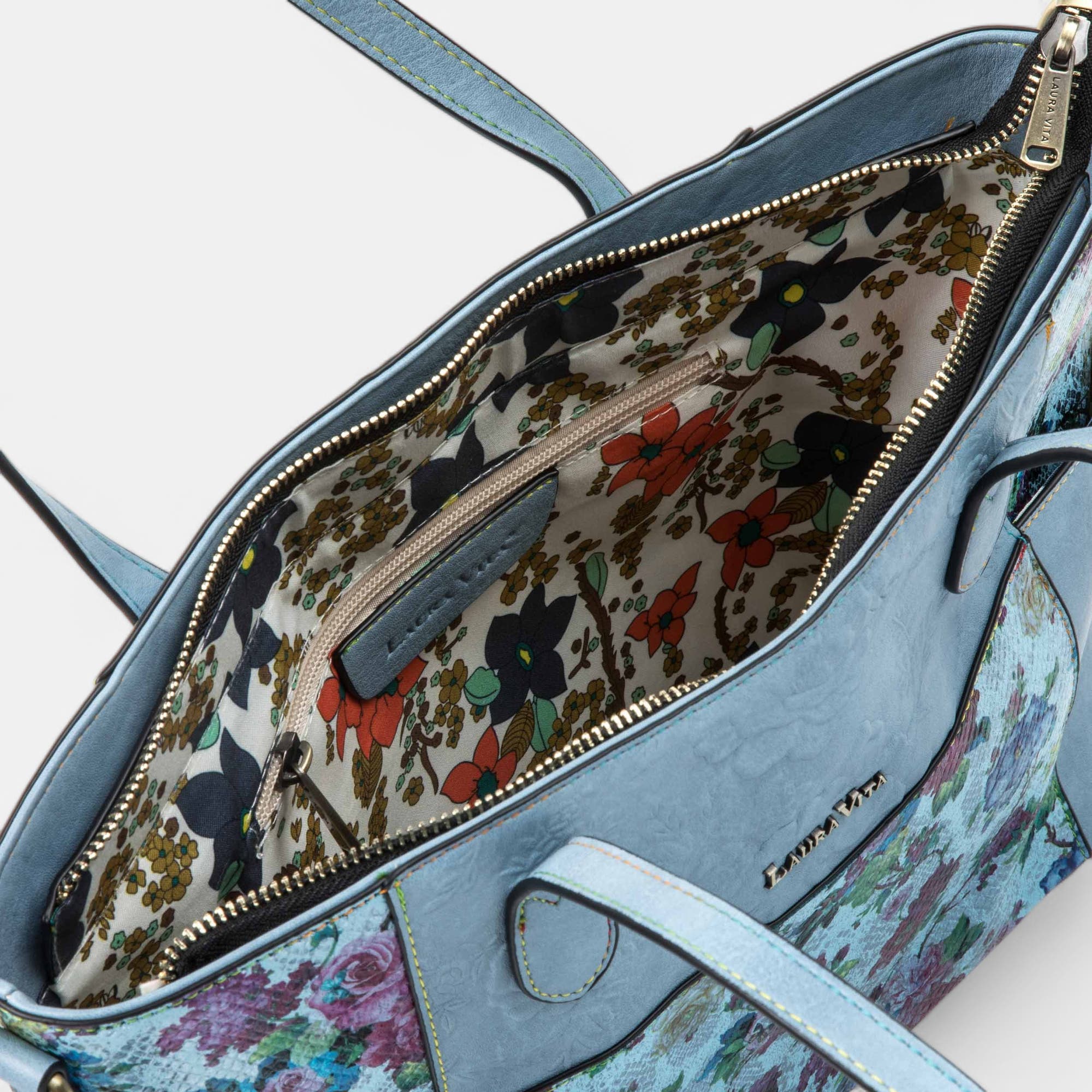 Sac de shopping bleu