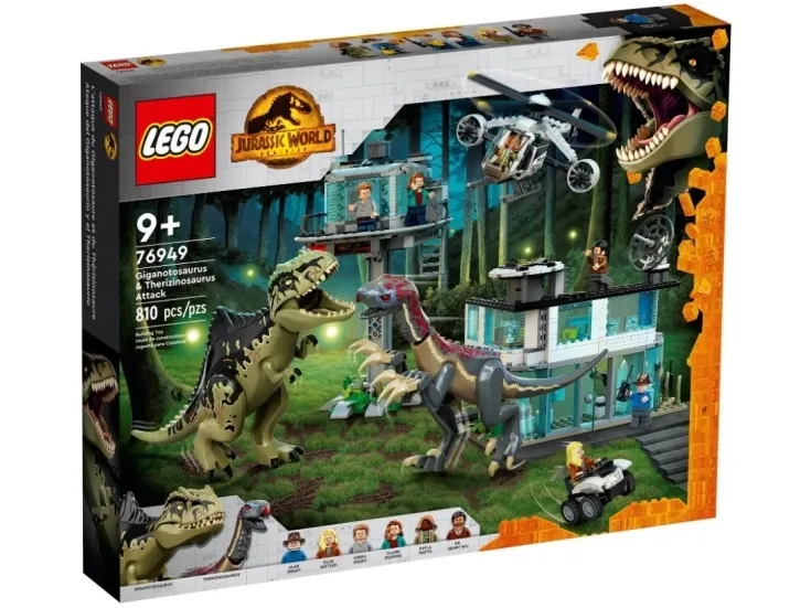 LEGO Jurassic World 76949 Giganotosaurus og therizinosaurus-angreb