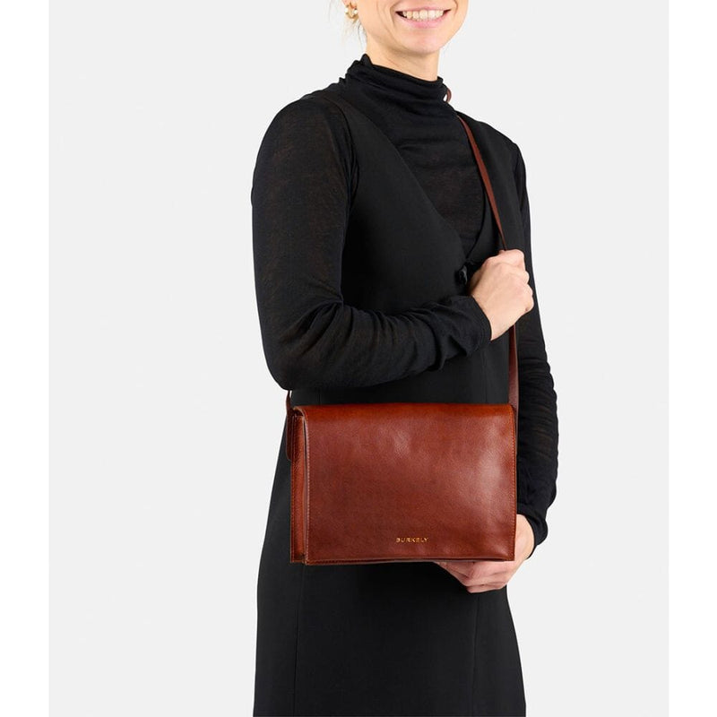 Burkely Fine Florence Satchel Bag Chestnut