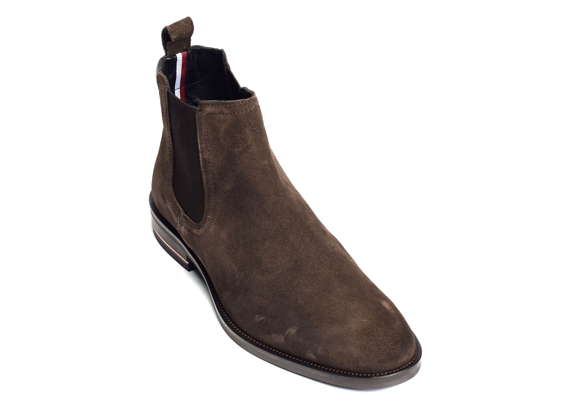 Signature hilfiger suede chelsea 4175 marron