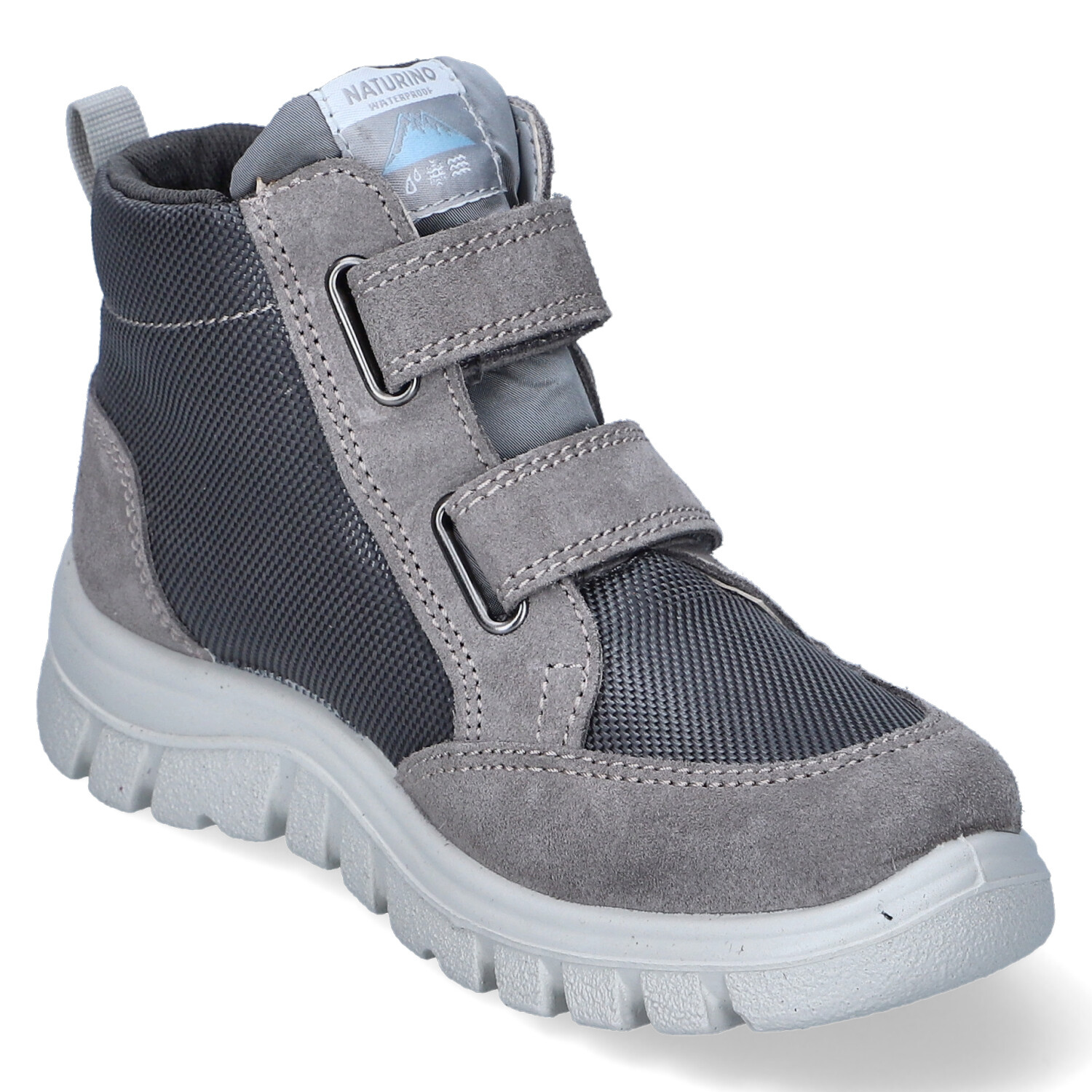 Naturino Klettstiefeletten - dark grey-rose