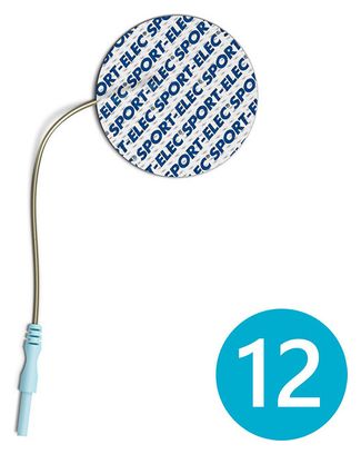 12 électrodes rondes Sport-Elec Electrostimulation